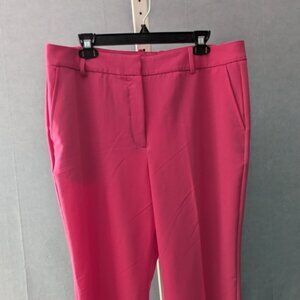 Worthington Curvy Fit Trouser Leg Dress Pants Womens 14 Petite Hot Pink USED